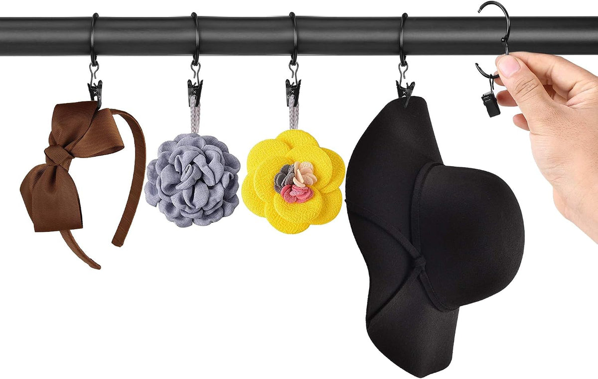 SPLF 36 pack metal curtain rings with clips - detail image 6